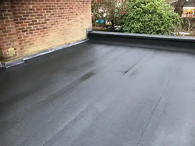 new flat roof installed